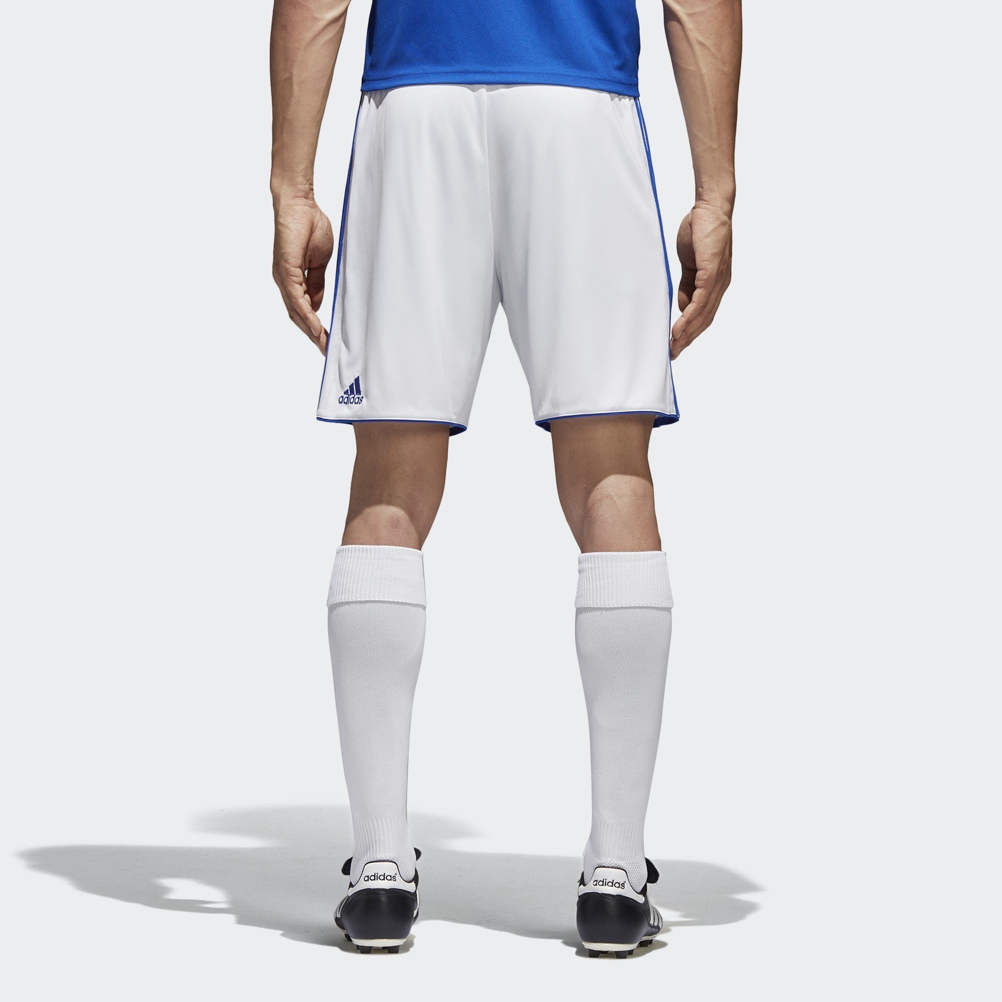 Tastigo 15 Shorts - White/Bold Blue - BJ9126-ADIDAS by Adidas | Available at Niky's Sports