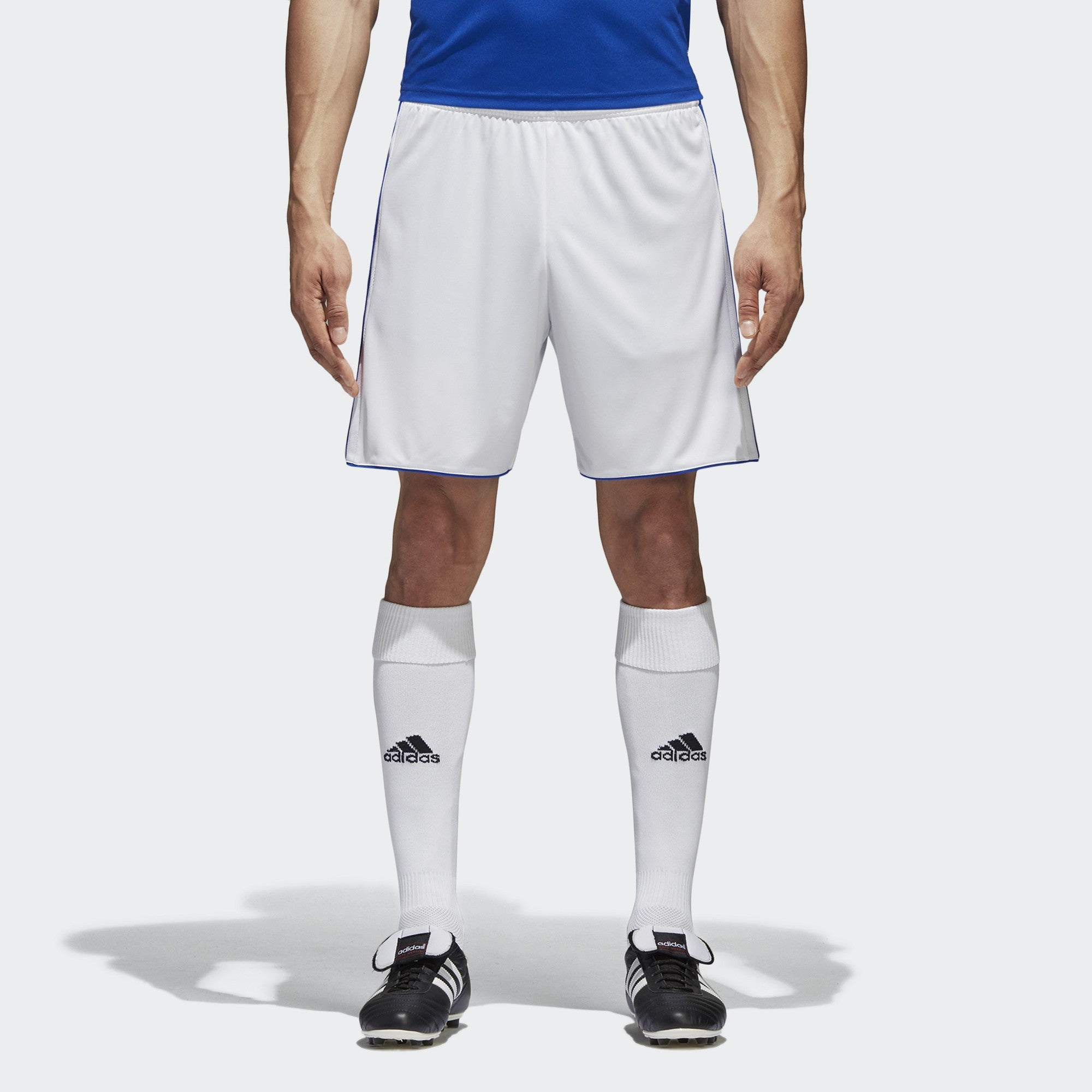 Tastigo 15 Shorts - White/Bold Blue - BJ9126-ADIDAS by Adidas | Available at Niky's Sports