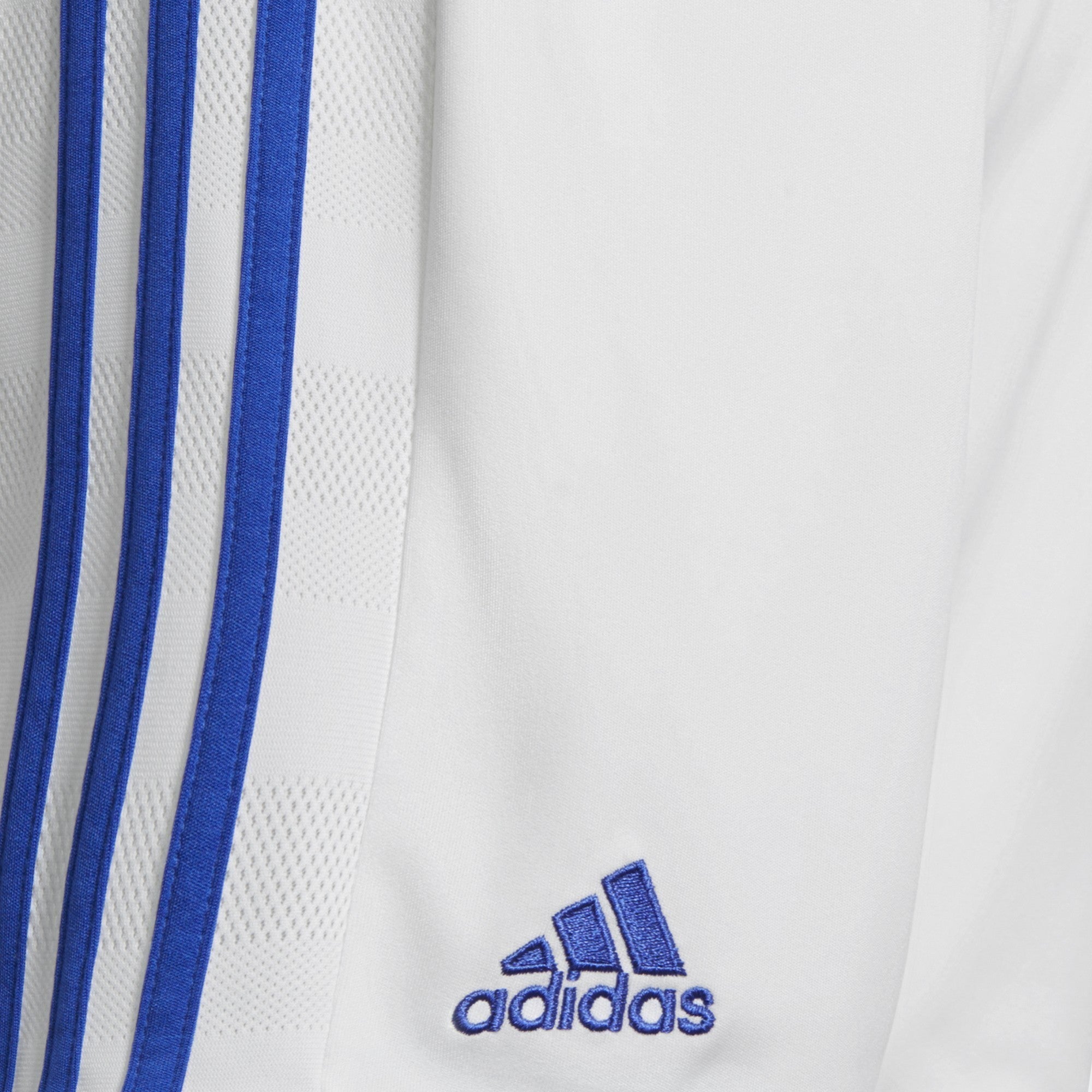 Kid's Tastigo 17 Shorts - White/Bold Blue - BJ9143-ADIDAS by Adidas | Available at Niky's Sports
