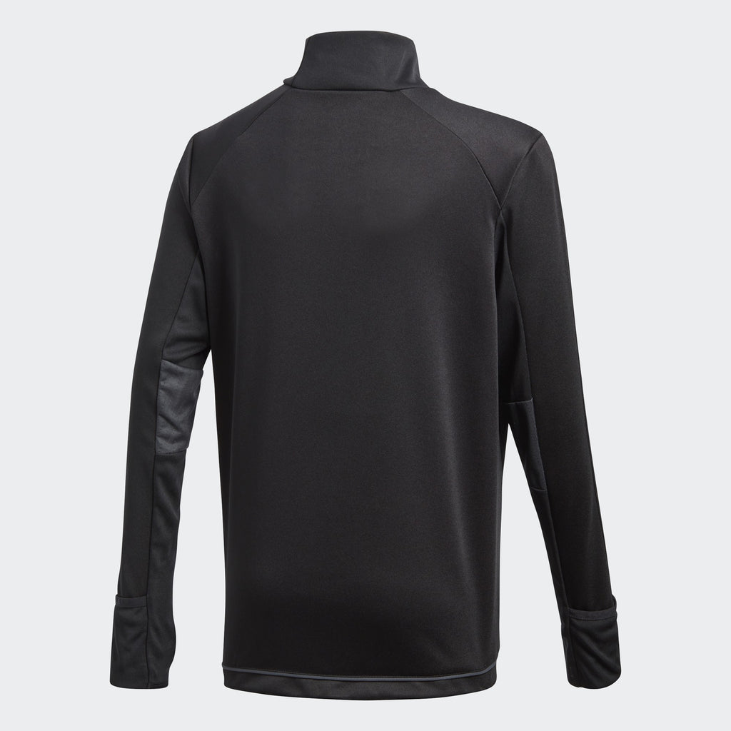 Kid's Tiro17 Training Top - Black/Dark Grey/White