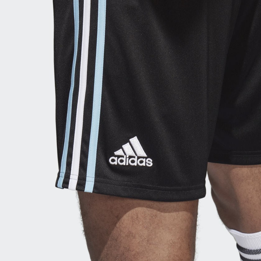 Men's Argentina Home Shorts World Cup 18 -  Black/Clear Blue/White