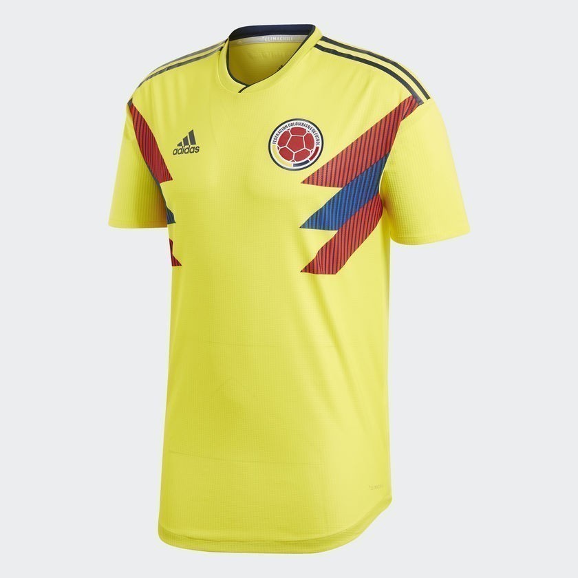 Colombia Authentic Home Jersey 2018 - BR3502-ADIDAS by Adidas | Available at Niky's Sports