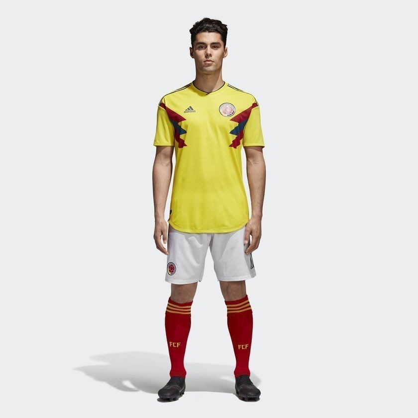 Colombia Authentic Home Jersey 2018 - BR3502-ADIDAS by Adidas | Available at Niky's Sports
