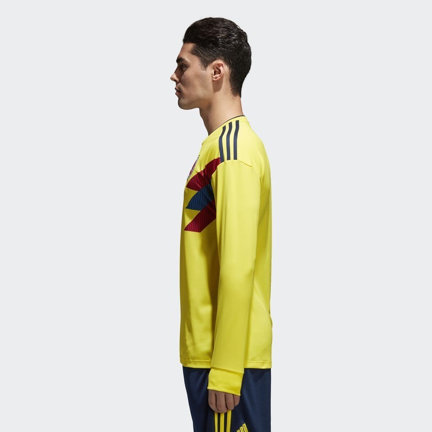 Men's Colombia Home Long Jersey World Cup