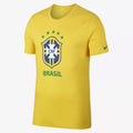 Men's Brasil CBF Crest T-Shirt - Midwest Gold - 908367-749-NIKE by Nike | Available at Niky's Sports