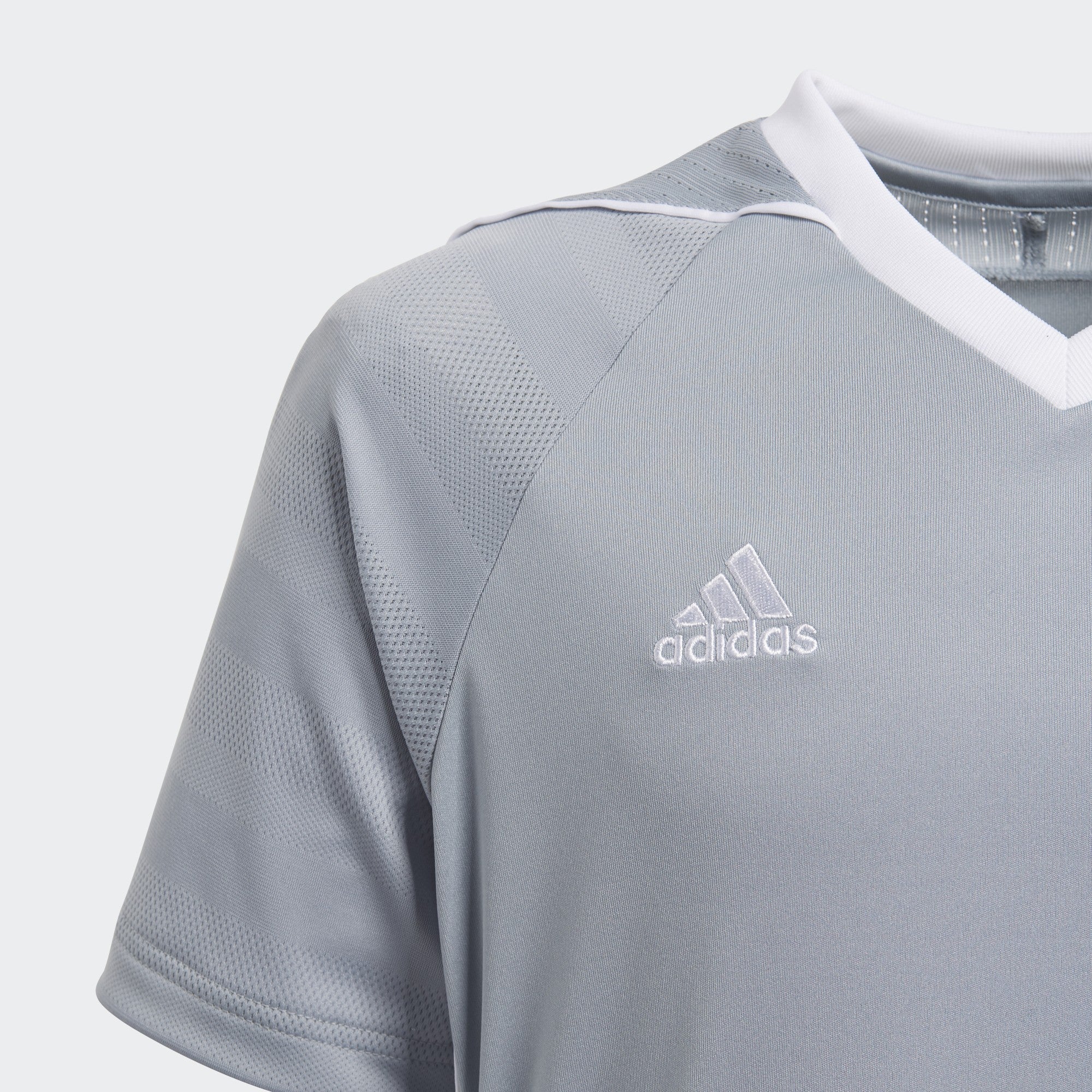 Kid's Tiro 17 Jersey - Light Grey/White - BS4235-ADIDAS by Adidas | Available at Niky's Sports