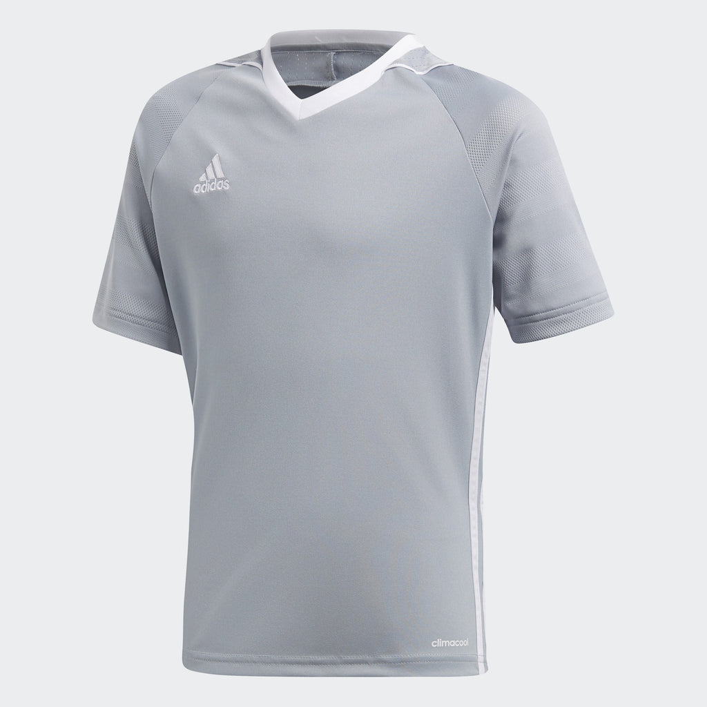 Kid's Tiro 17 Jersey - Light Grey/White - BS4235-ADIDAS by Adidas | Available at Niky's Sports
