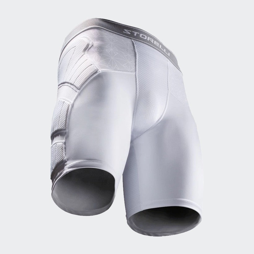 Men's BodyShield Slider Shorts - White - BSSLIDEWH-STORELLI by Storelli | Available at Niky's Sports