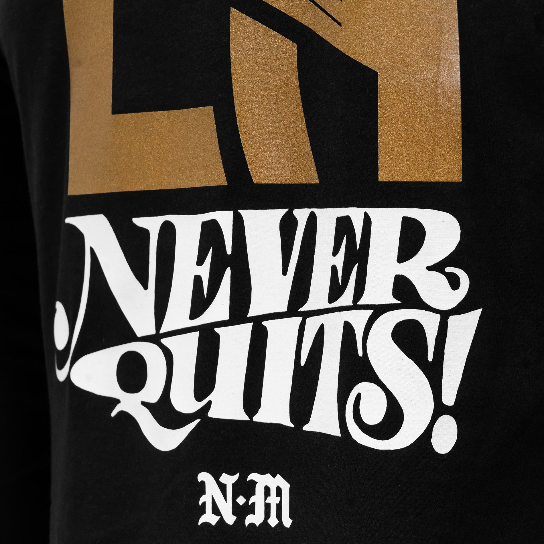 LAFC x Never Made Never Quits LS T-Shirt - Black/Gold