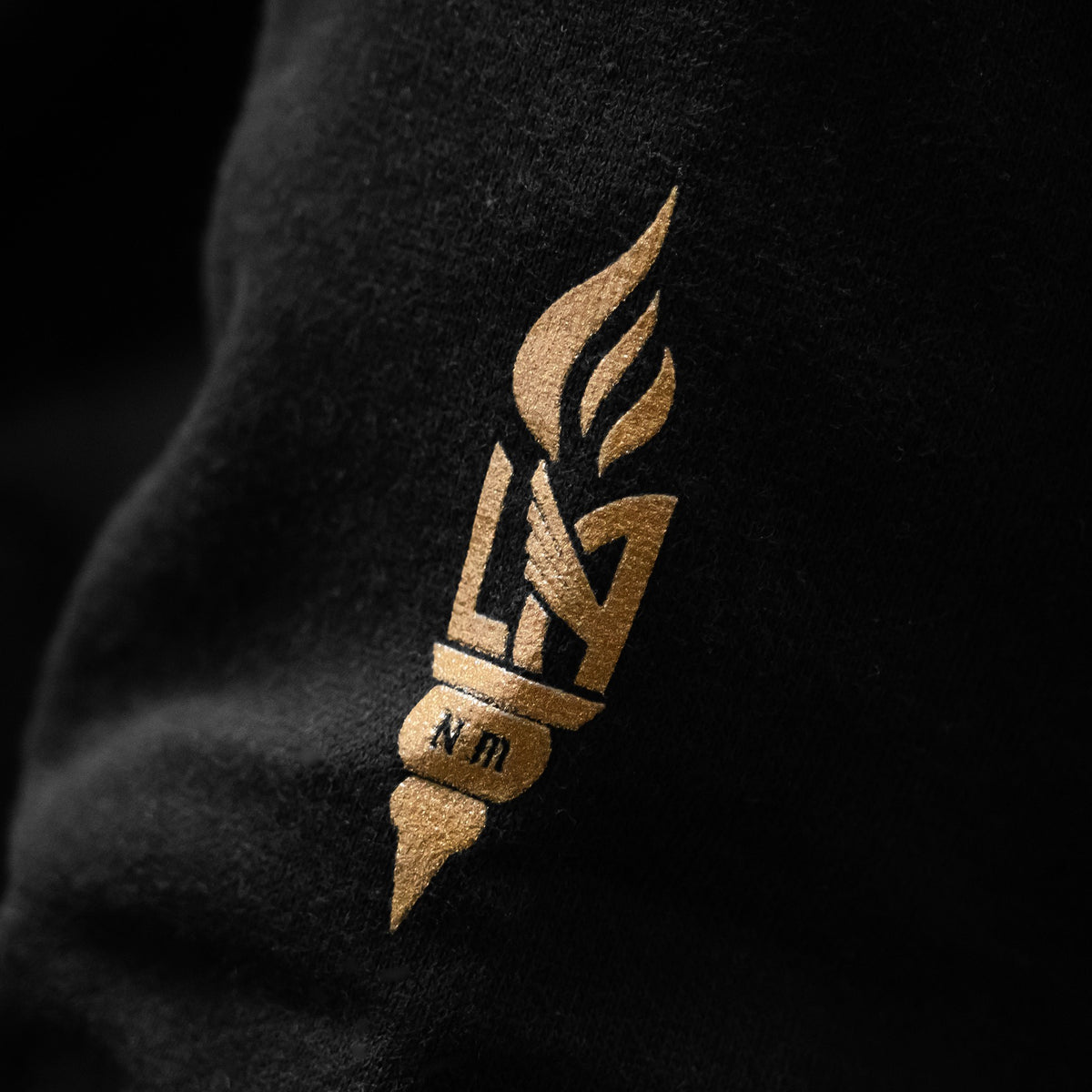 LAFC x Never Made Chain Hoodie - Black/Gold - BMPHMO19037-LAFBLCK-MITCHELL & NESS by Mitchell & Ness | Available at Niky's Sports