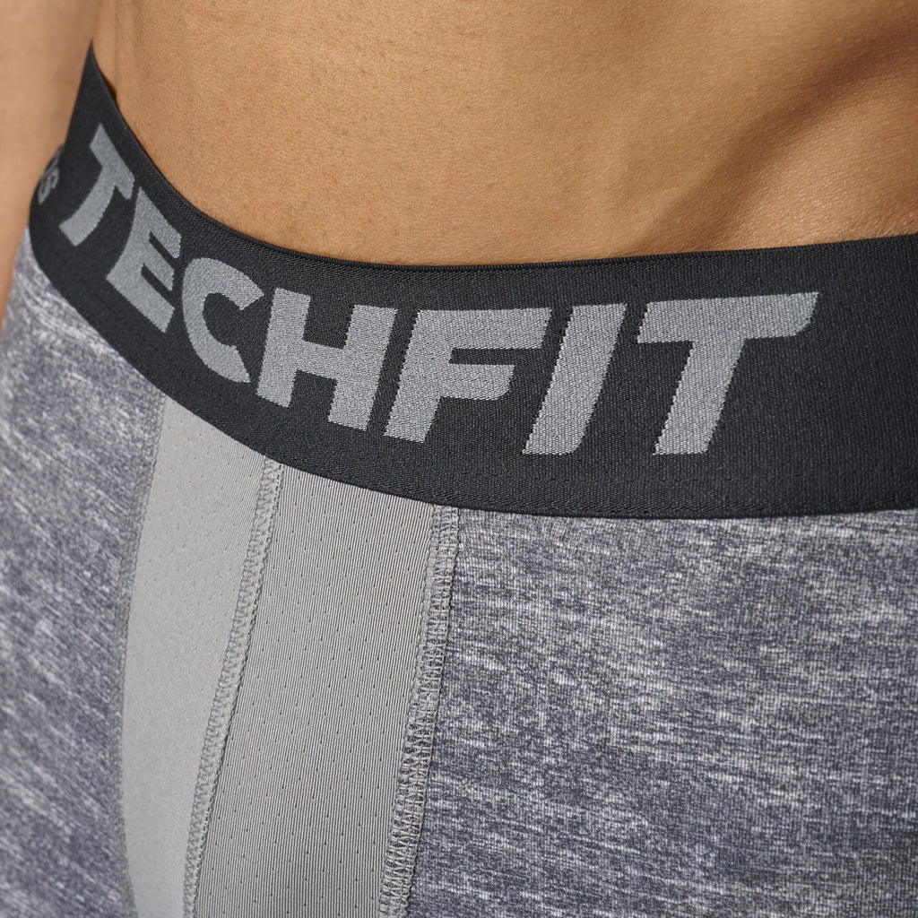 Techfit Compression Base Long Tights Grey Men's - CD2433-ADIDAS by Adidas | Available at Niky's Sports