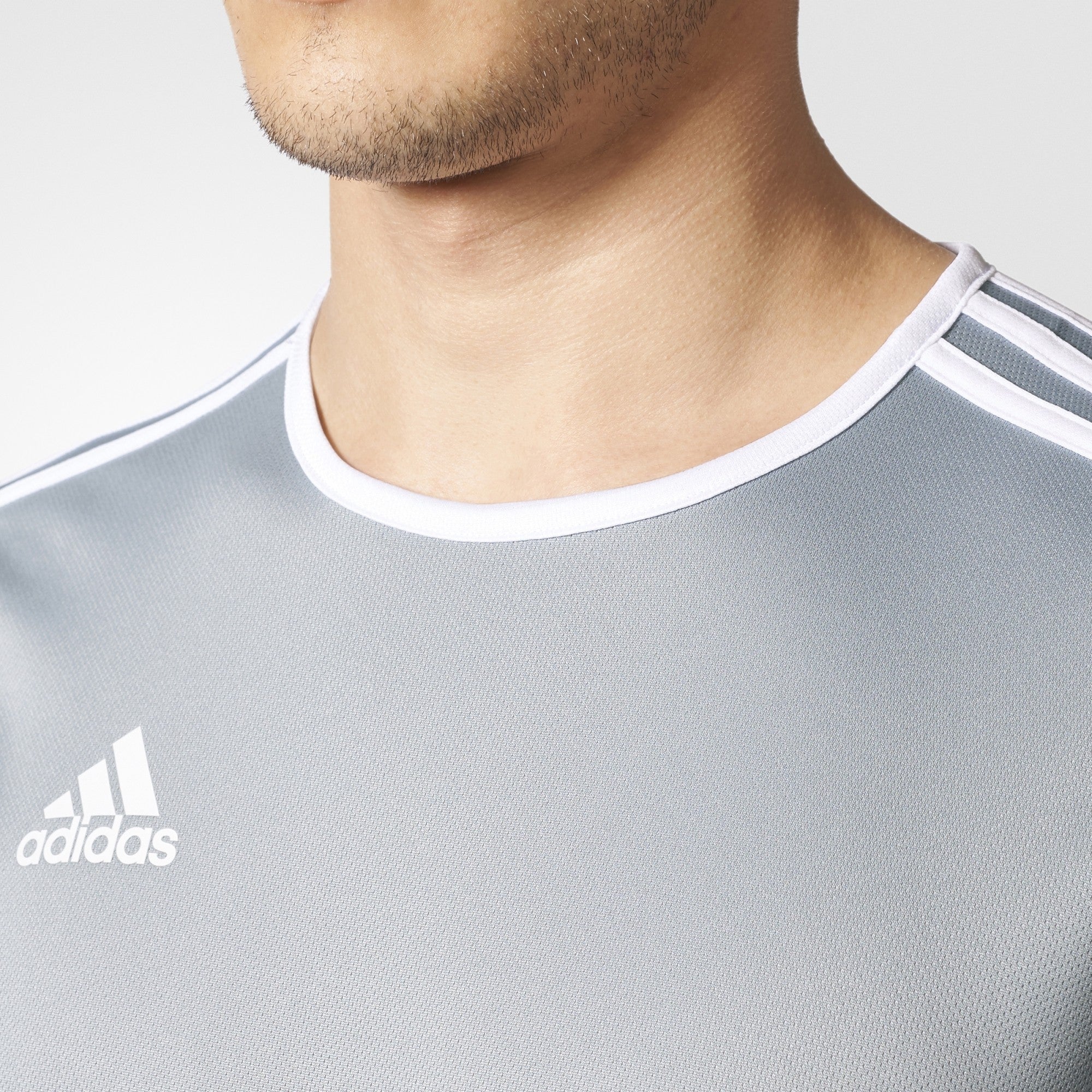 Entrada 18 Training Jersey Silver Men's - CD8382-ADIDAS by Adidas | Available at Niky's Sports