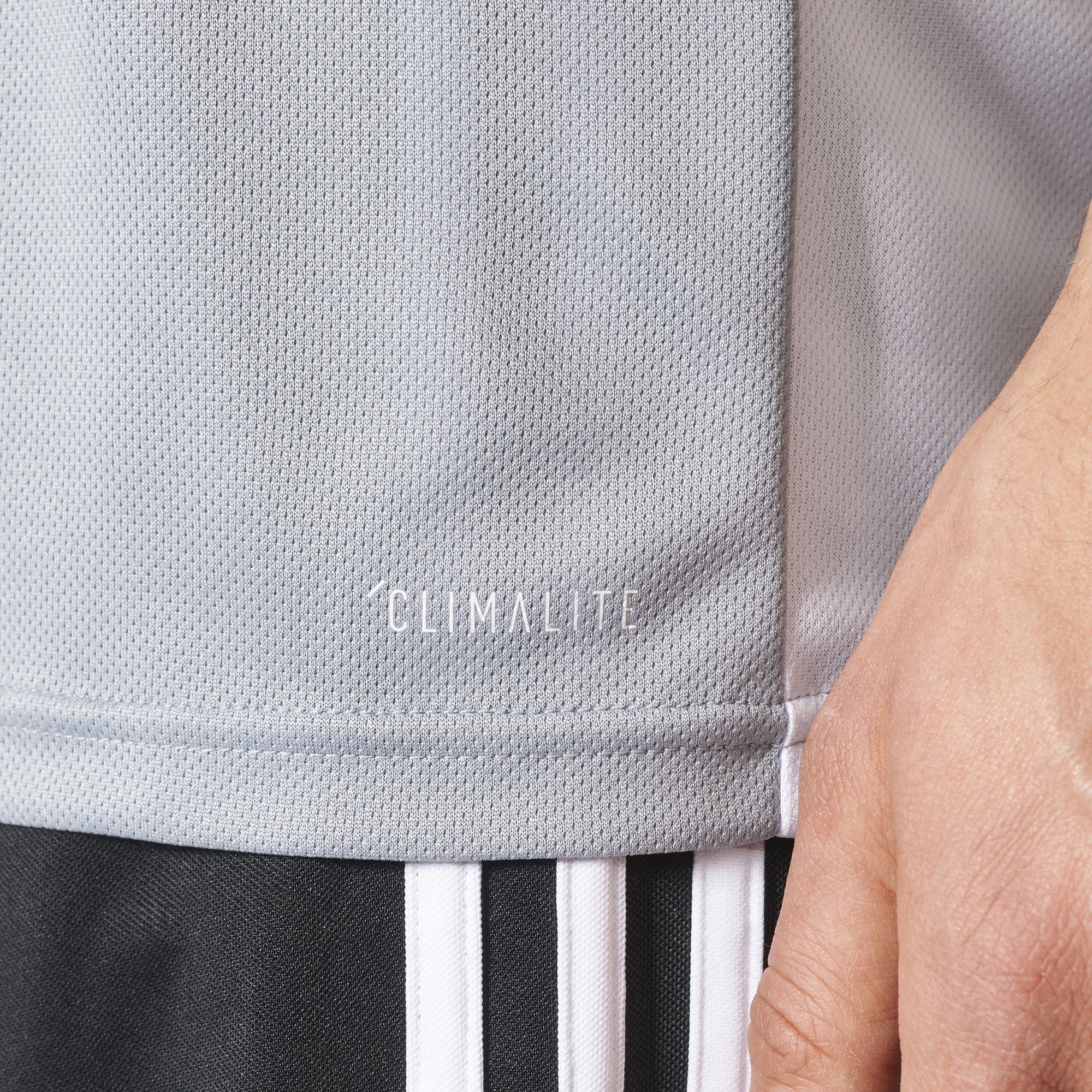 Entrada 18 Training Jersey Silver Men's - CD8382-ADIDAS by Adidas | Available at Niky's Sports