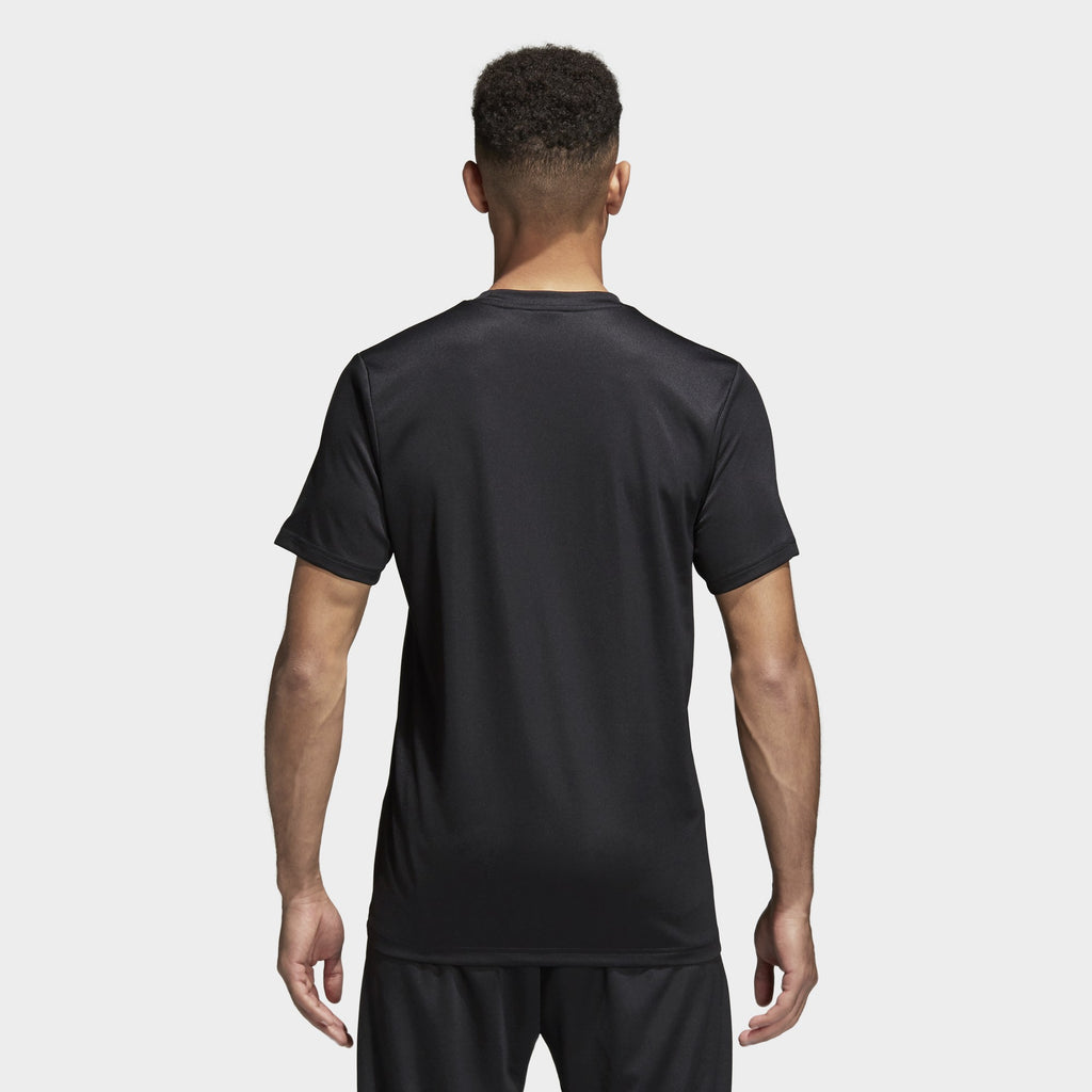 Core 18 Training Jersey Black/White Men's - CE9021-ADIDAS by Adidas | Available at Niky's Sports