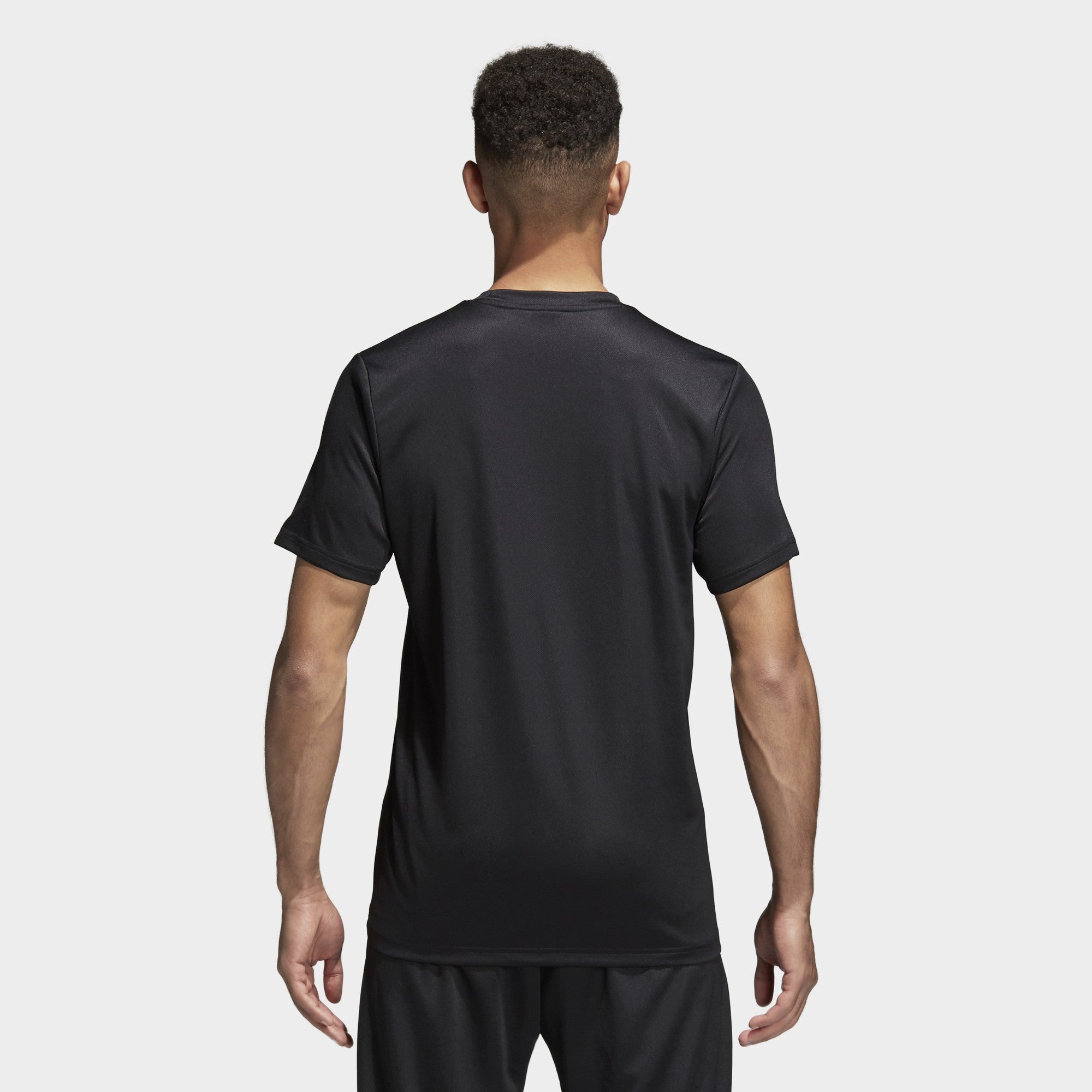 Core 18 Training Jersey Black/White Men's - CE9021-ADIDAS by Adidas | Available at Niky's Sports