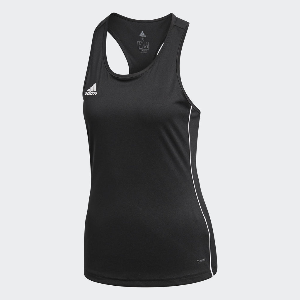Women's Core 18 Tank - Black/White - CE9078-ADIDAS by Adidas | Available at Niky's Sports