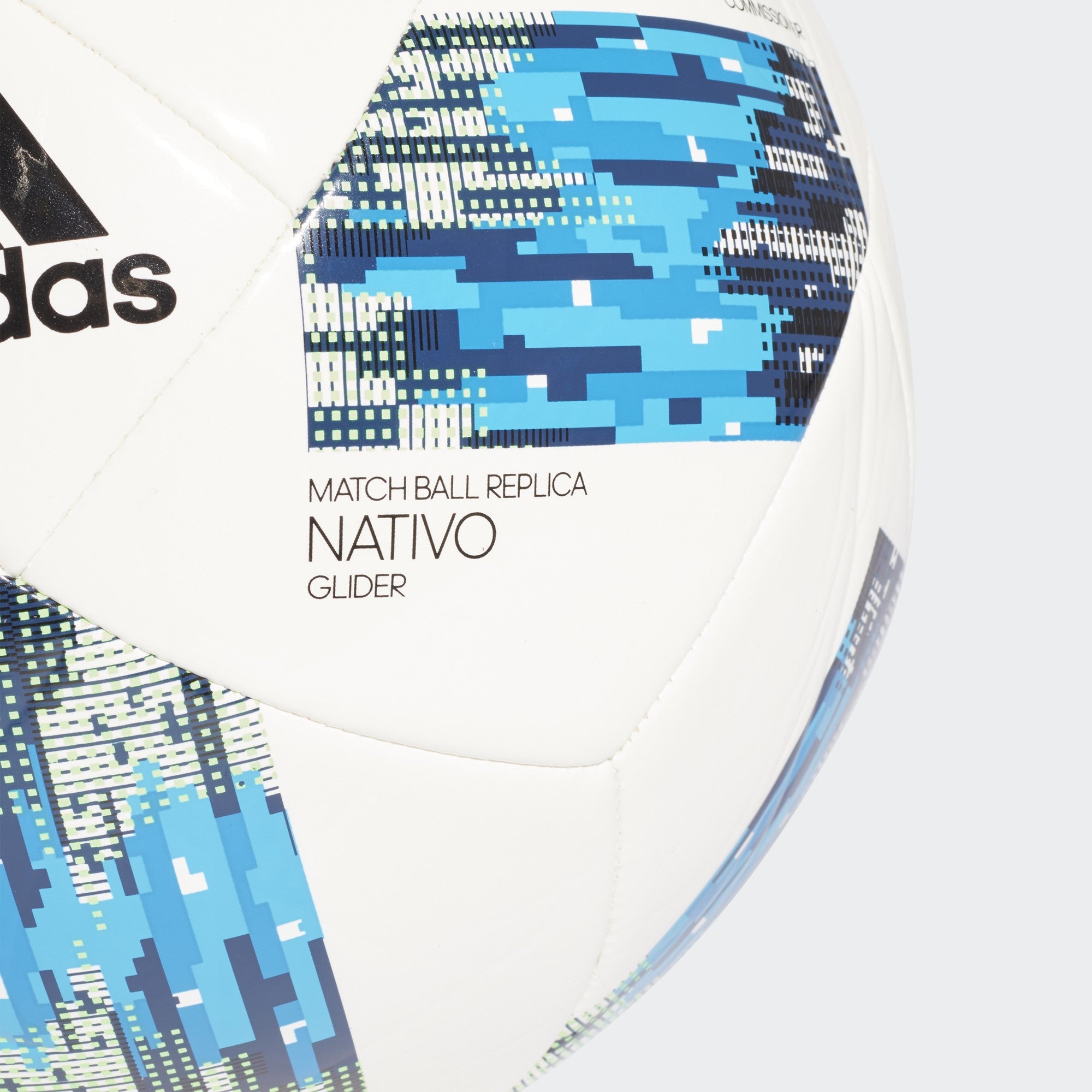 MLS 18 Glider Soccer Ball - White/Solar Blue/Shock Blue/Mystery Blue - CF0008-ADIDAS by Adidas | Available at Niky's Sports