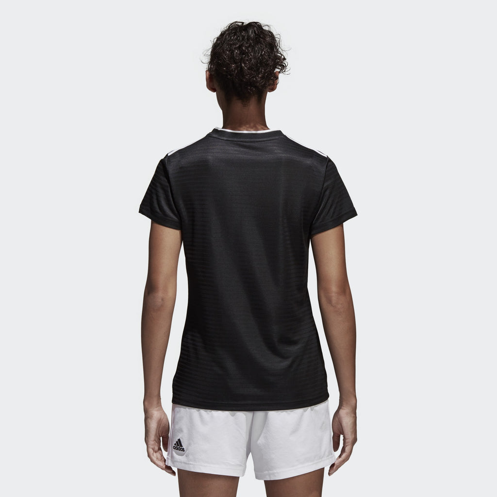 Women's Condivo 18 Jersey - Black/White - CF0703-ADIDAS by Adidas | Available at Niky's Sports