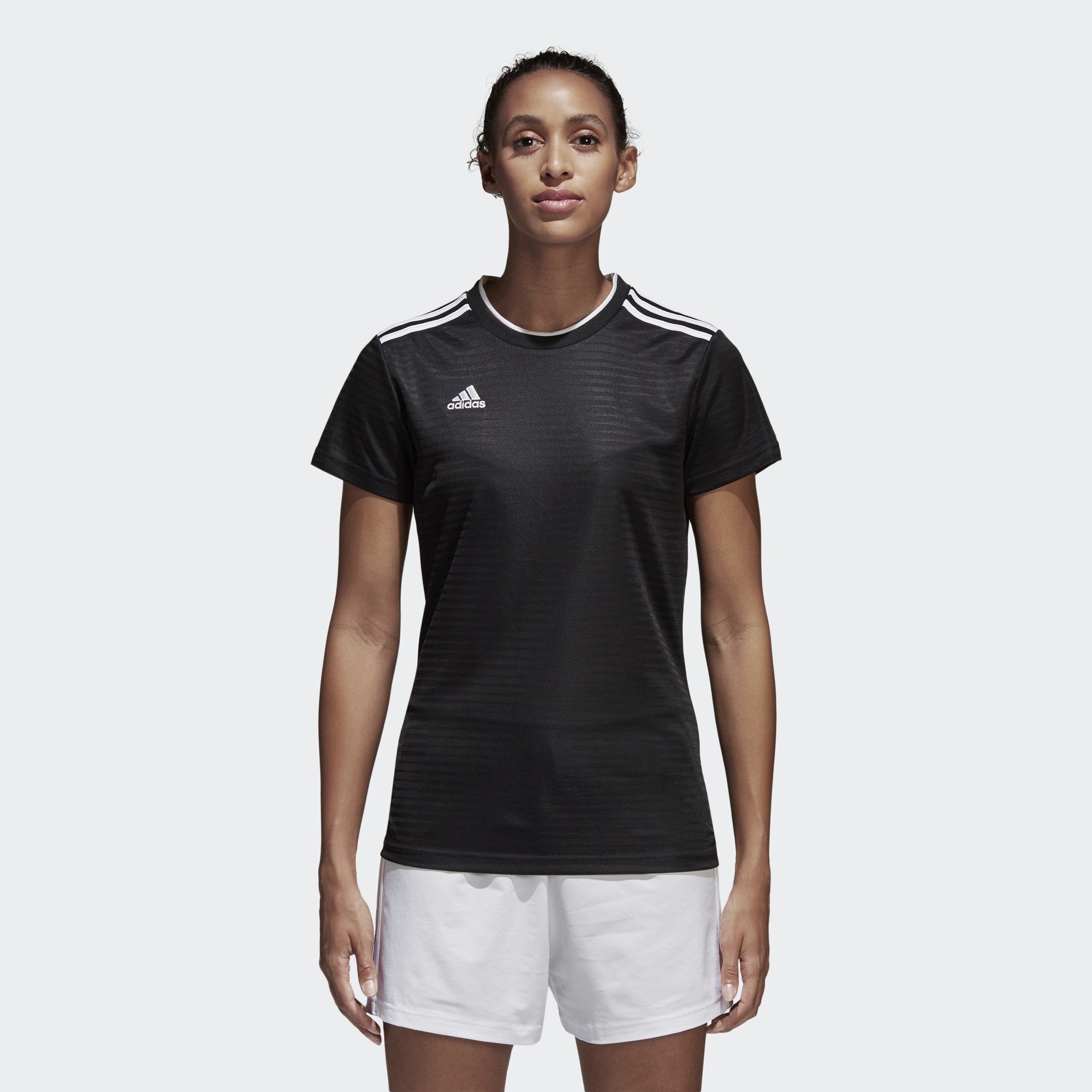 Women's Condivo 18 Jersey - Black/White - CF0703-ADIDAS by Adidas | Available at Niky's Sports