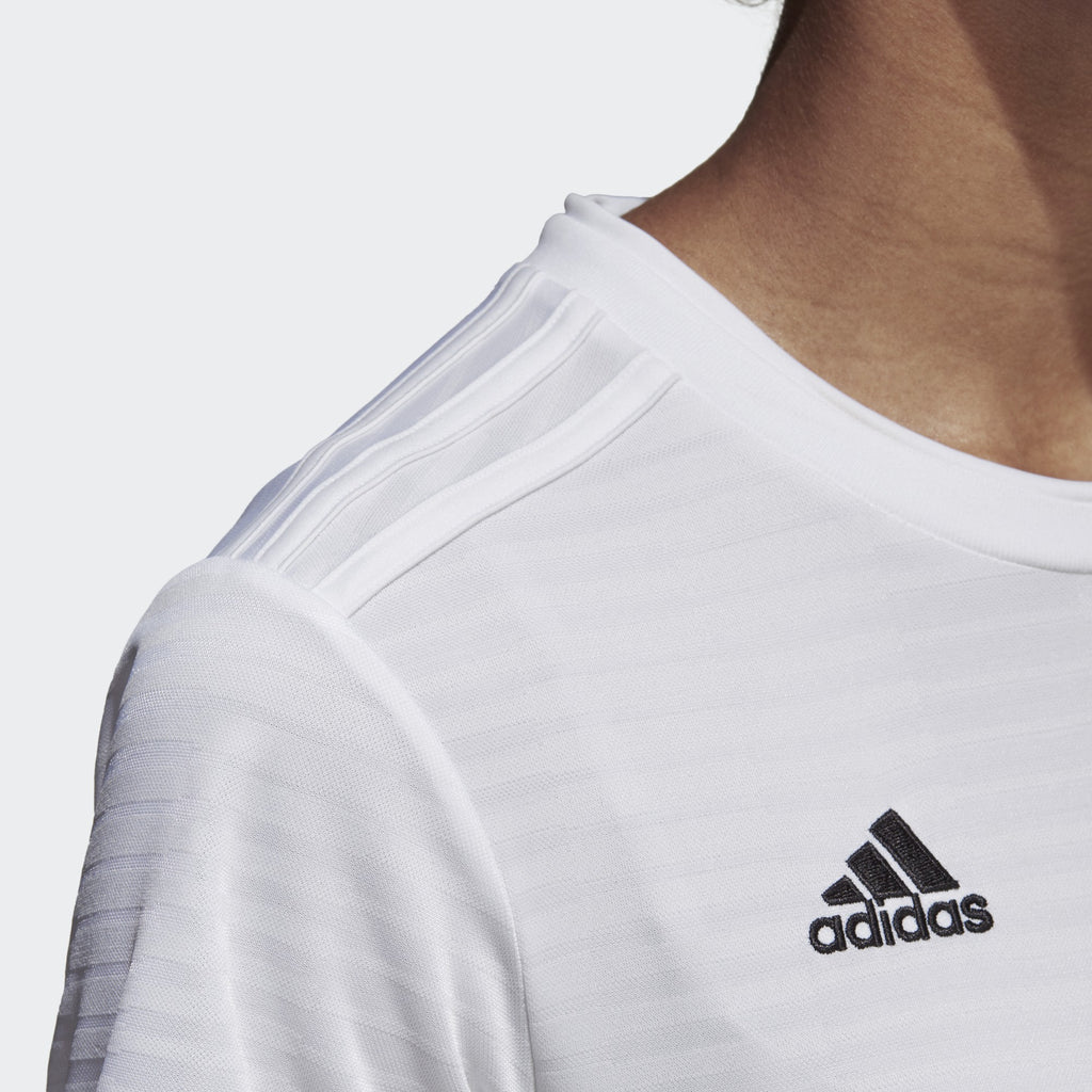 Women's Condivo 18 Jersey - White - CF0705-ADIDAS by Adidas | Available at Niky's Sports