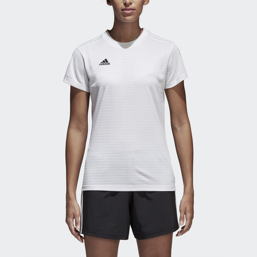 Women's Condivo 18 Jersey - White - CF0705-ADIDAS by Adidas | Available at Niky's Sports