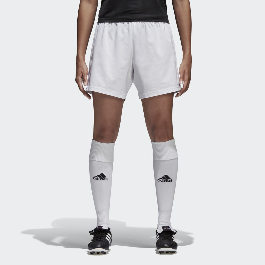 Women's Condivo 18 Shorts - White - CF0729-ADIDAS by Adidas | Available at Niky's Sports