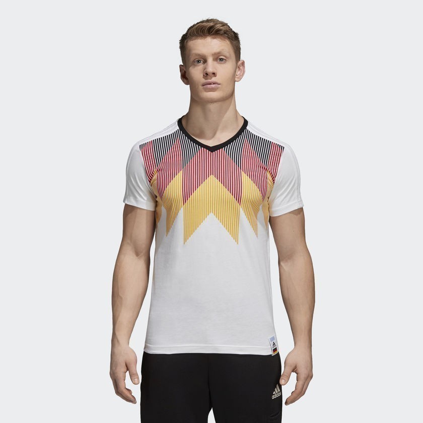 Men's Germany T-Shirt - White/Black