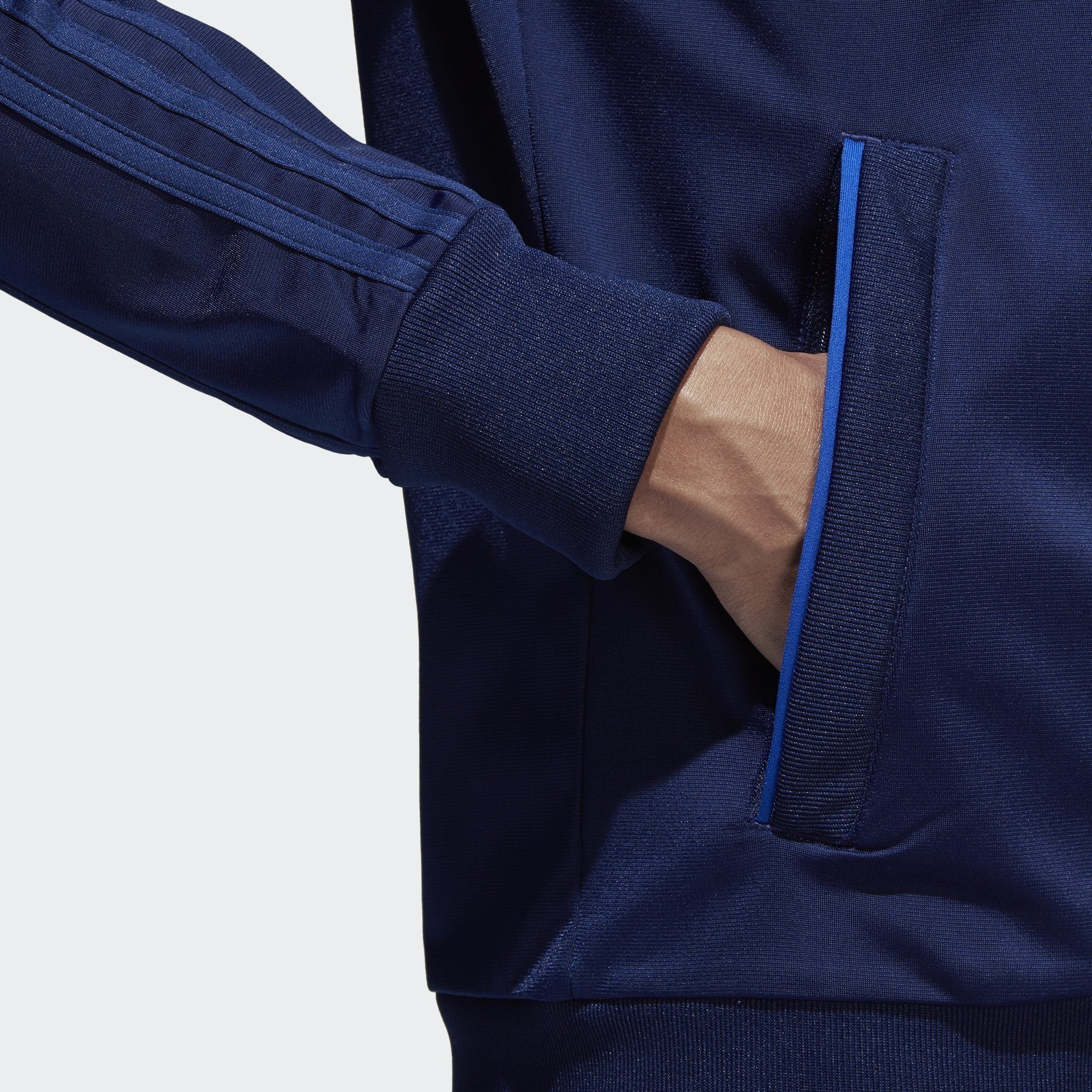 Women's Condivo18 Polyester Jacket - Dark Blue/White