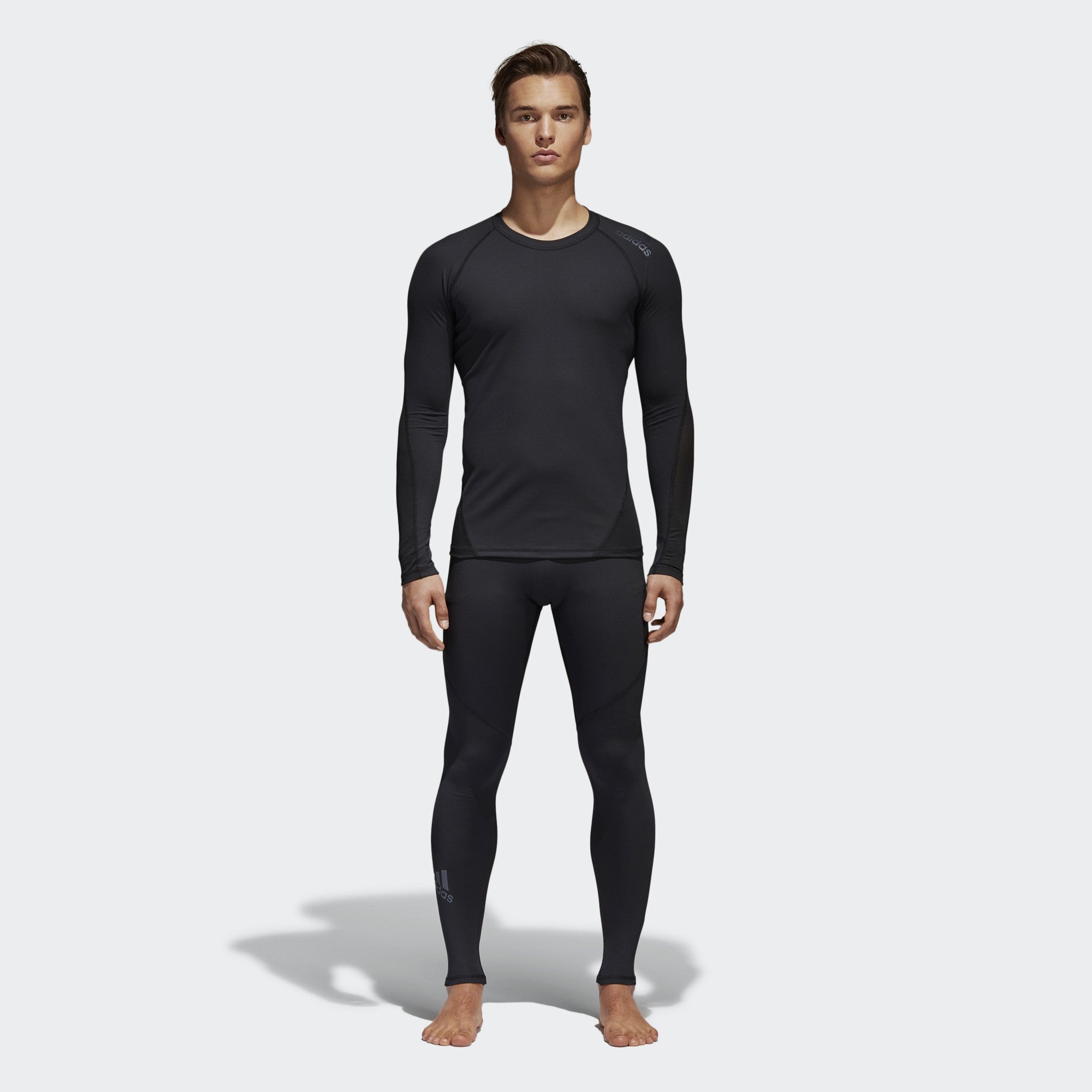 Men's Alphaskin Sport Tights - Black - CF7339-ADIDAS by Adidas | Available at Niky's Sports
