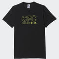 Men's Chelsea FC Cotton Tee - Black/Yellow - AP1553-ADIDAS by Adidas | Available at Niky's Sports