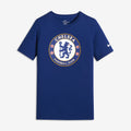 Kid's Chelsea FC Evergreen Crest T-Shirt - Blue - 910938-495-NIKE by Nike | Available at Niky's Sports