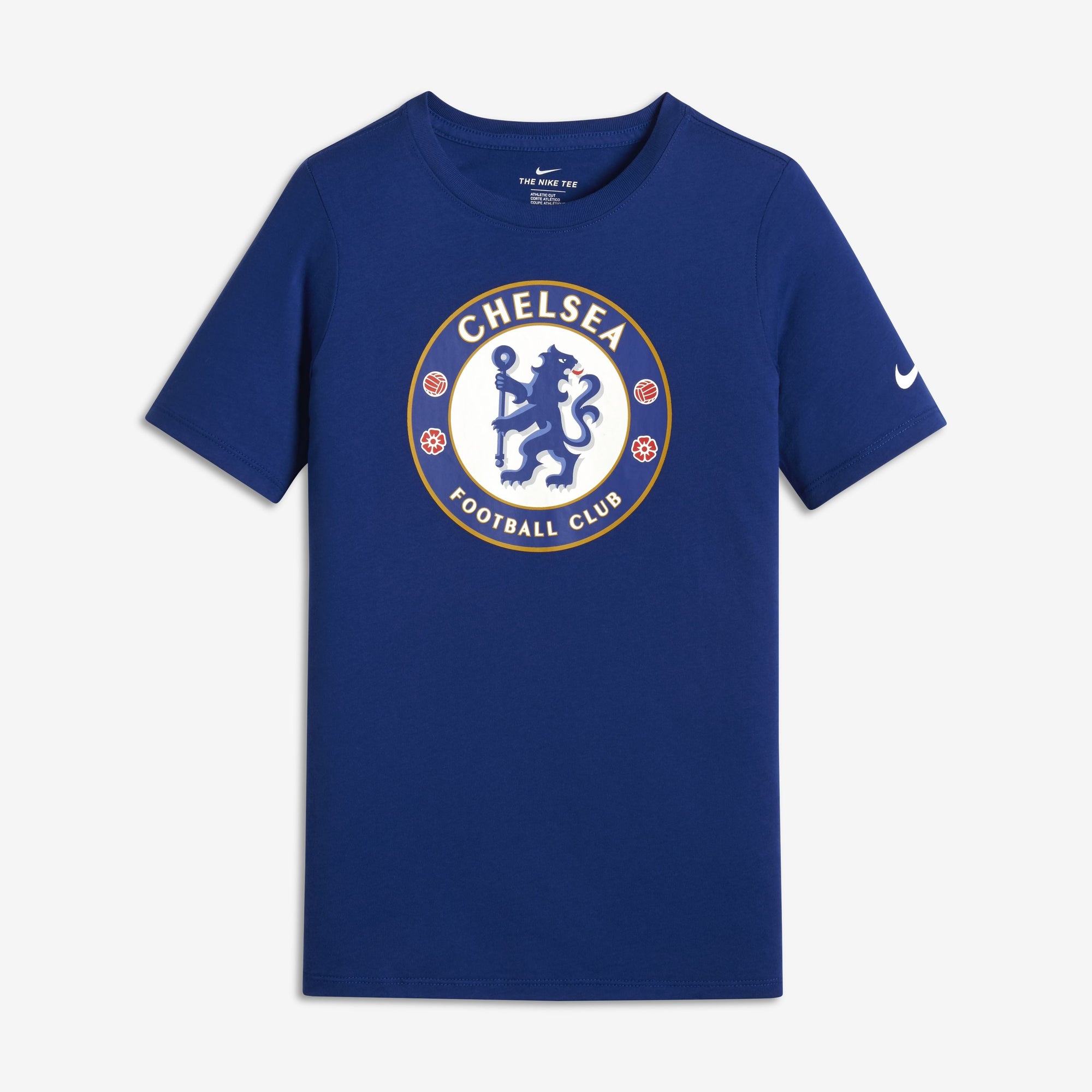 Kid's Chelsea FC Evergreen Crest T-Shirt - Blue