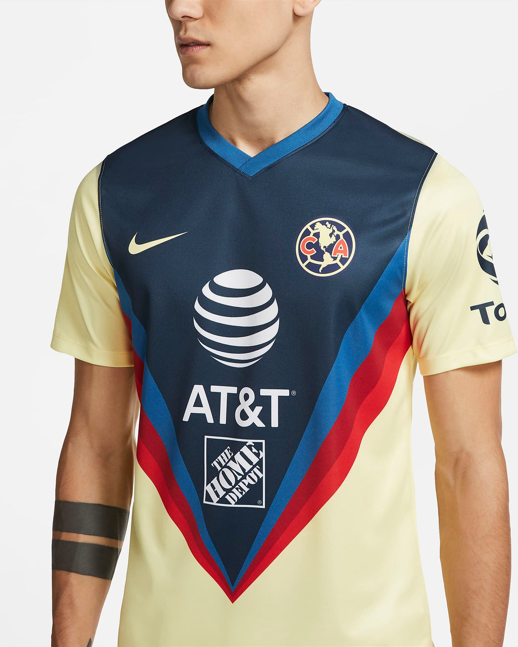 Club America Fan Stadium Home Jersey Men's - CD4294-707-NIKE by Nike | Available at Niky's Sports