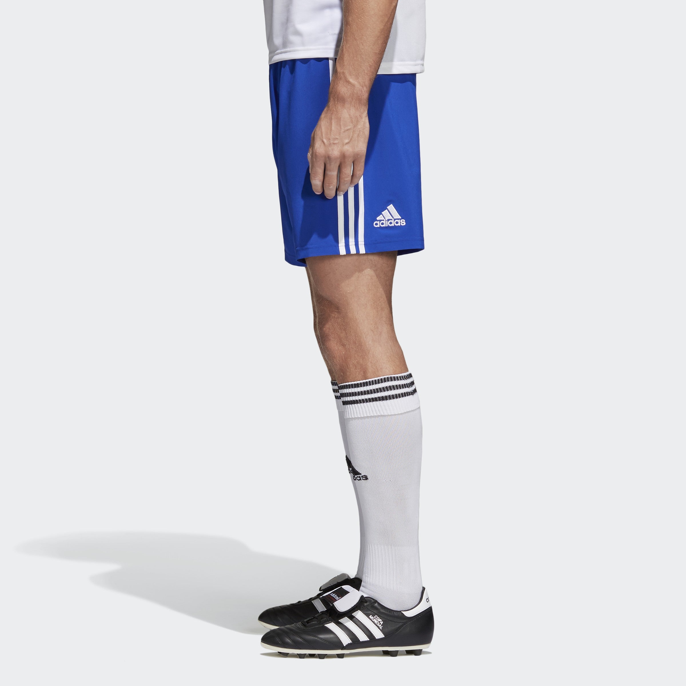 Men's Condivo 18 Shorts - Bold Blue/White - CF0723-ADIDAS by Adidas | Available at Niky's Sports