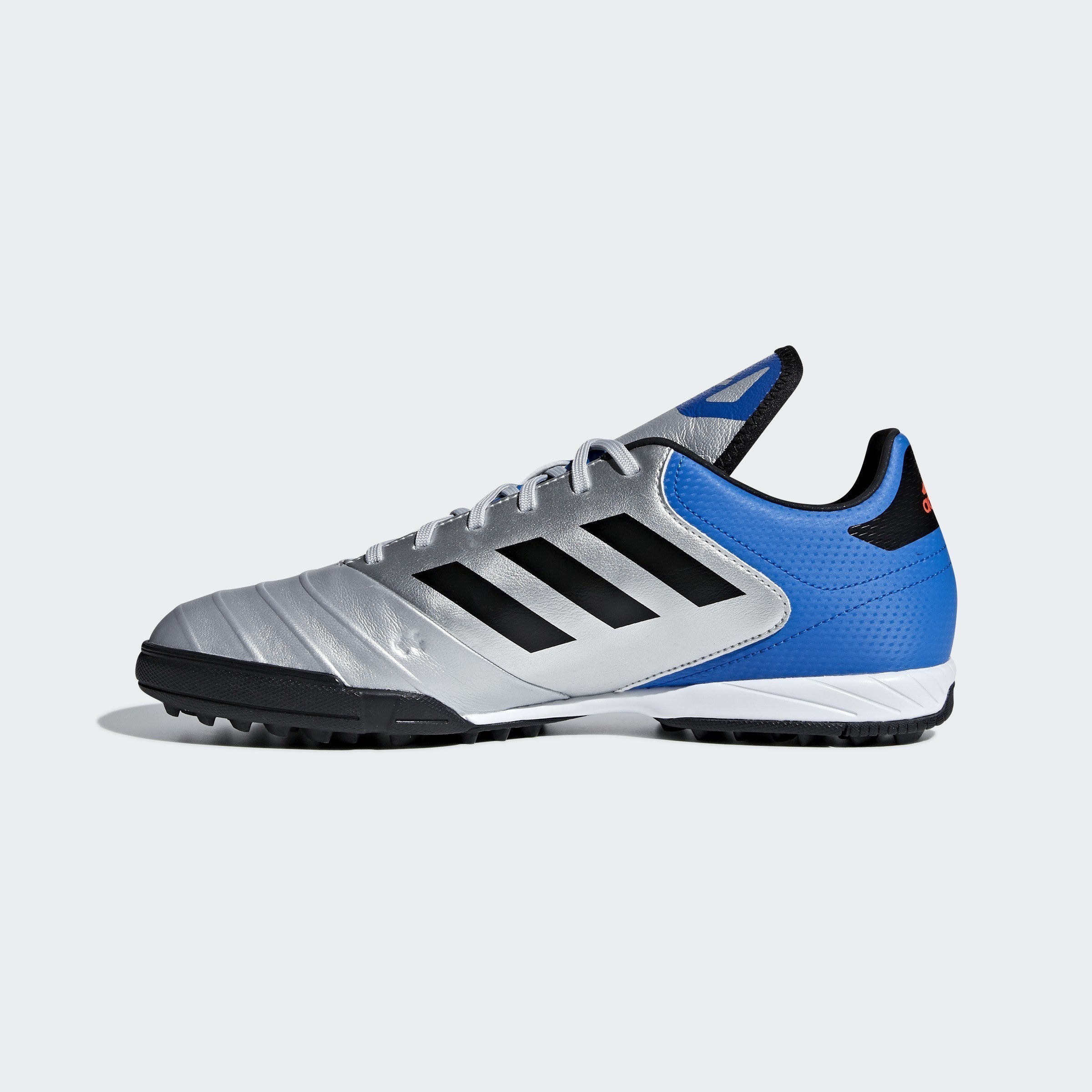 Men s Copa Tango 18.3 TF Soccer Shoes Silver Black Blue