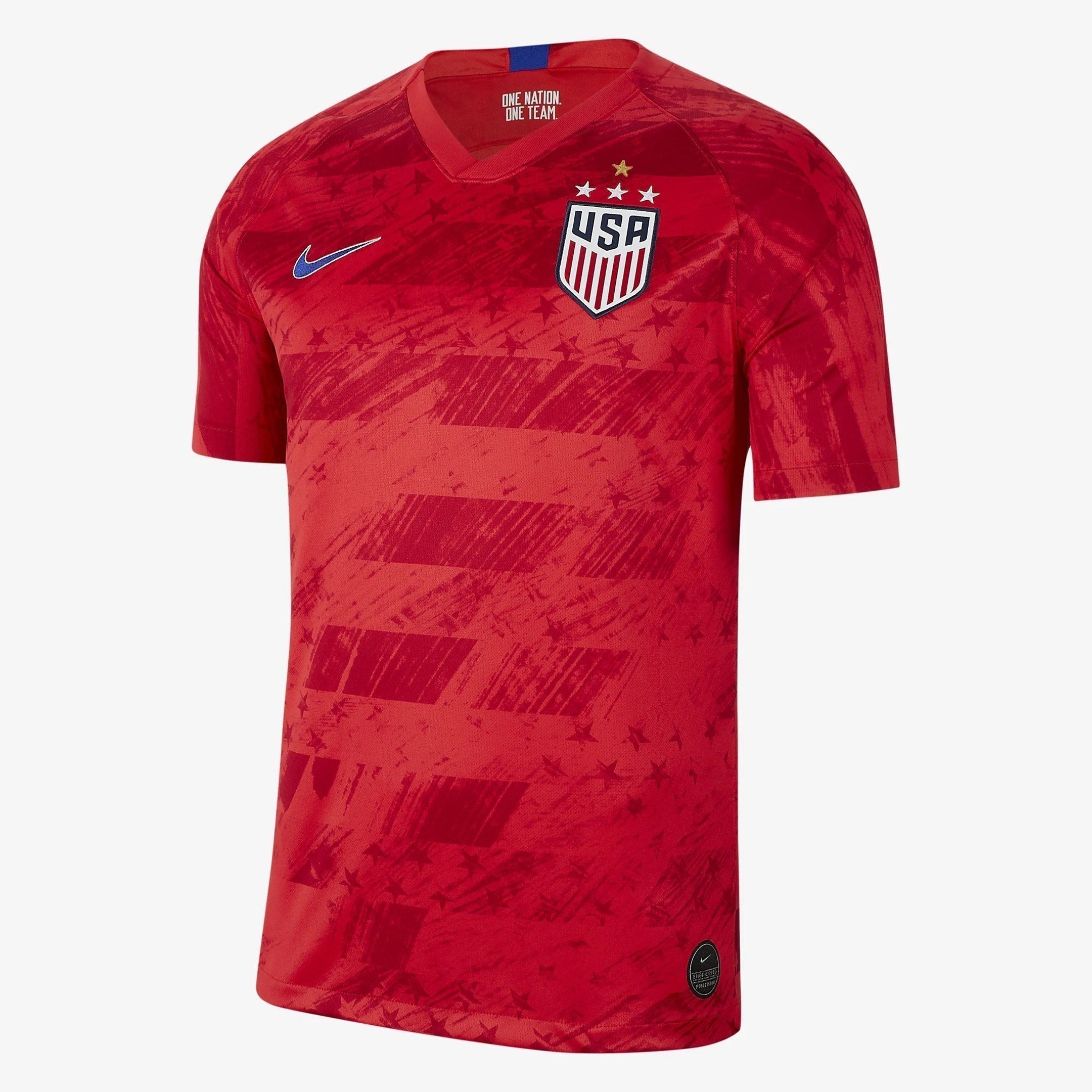 USA 2019 4-Star Stadium Away Jersey - Speed Red/Bright Blue/Bright Blue/Bright Blue - CQ4241-689-NIKE by Nike | Available at Niky's Sports