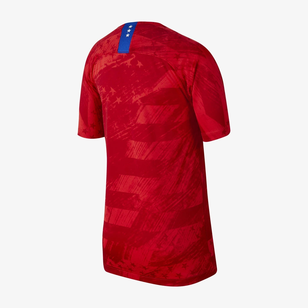 Kid's USA 2019 4-Star Away Stadium Jersey - Speed Red/Bright Blue/Bright Blue/Bright Blue - CQ4245-689-NIKE by Nike | Available at Niky's Sports