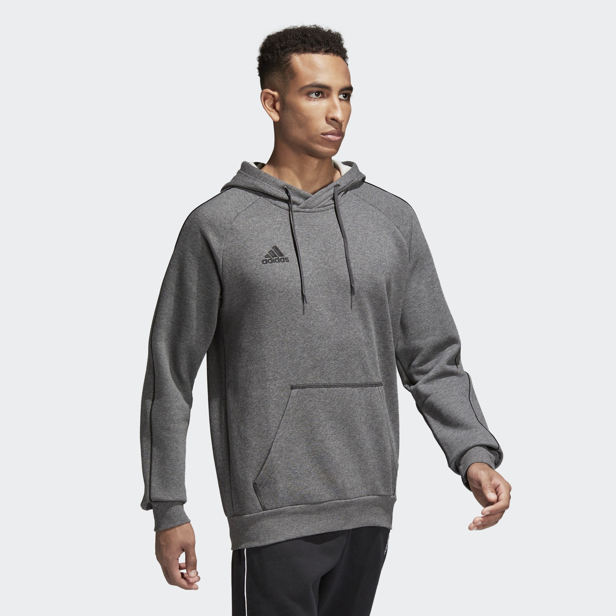 Men s Core 18 Hoodie Dark Grey Heather Black