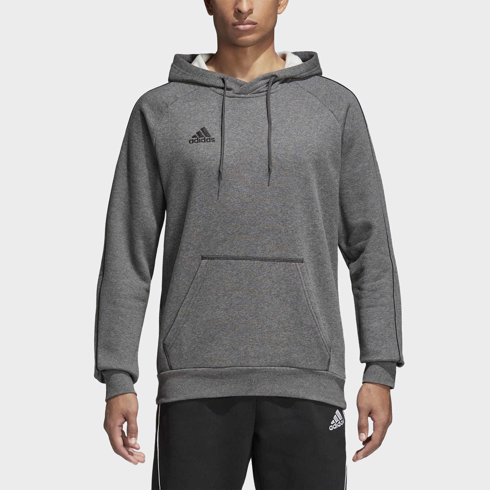 Men's Core 18 Hoodie - Dark Grey Heather/Black