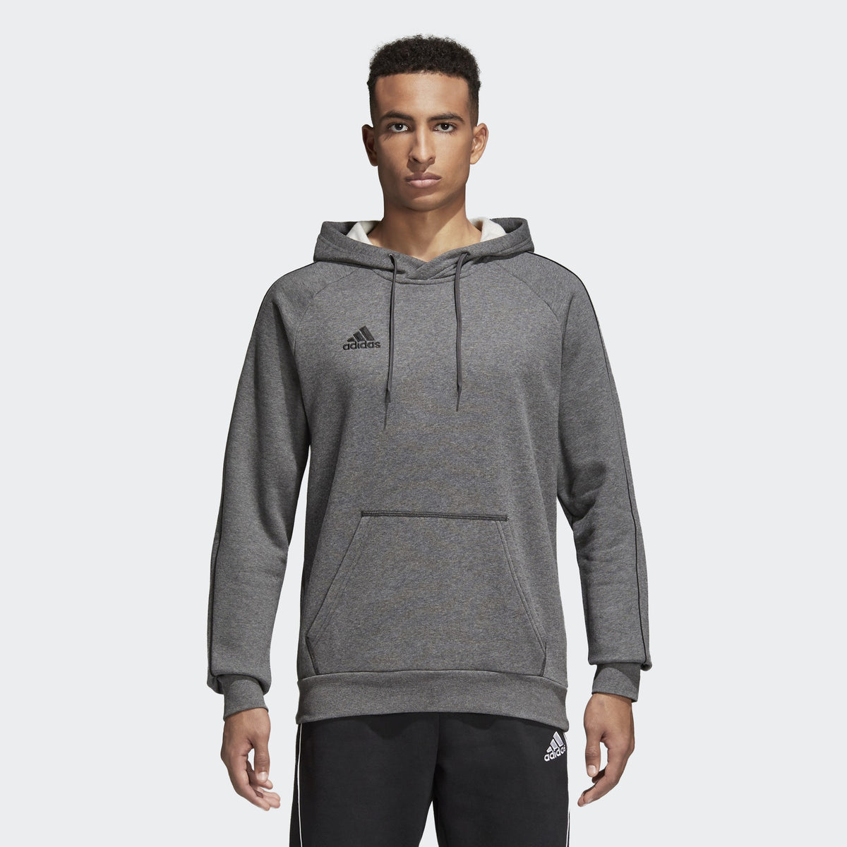 Men's Core 18 Hoodie - Dark Grey Heather/Black