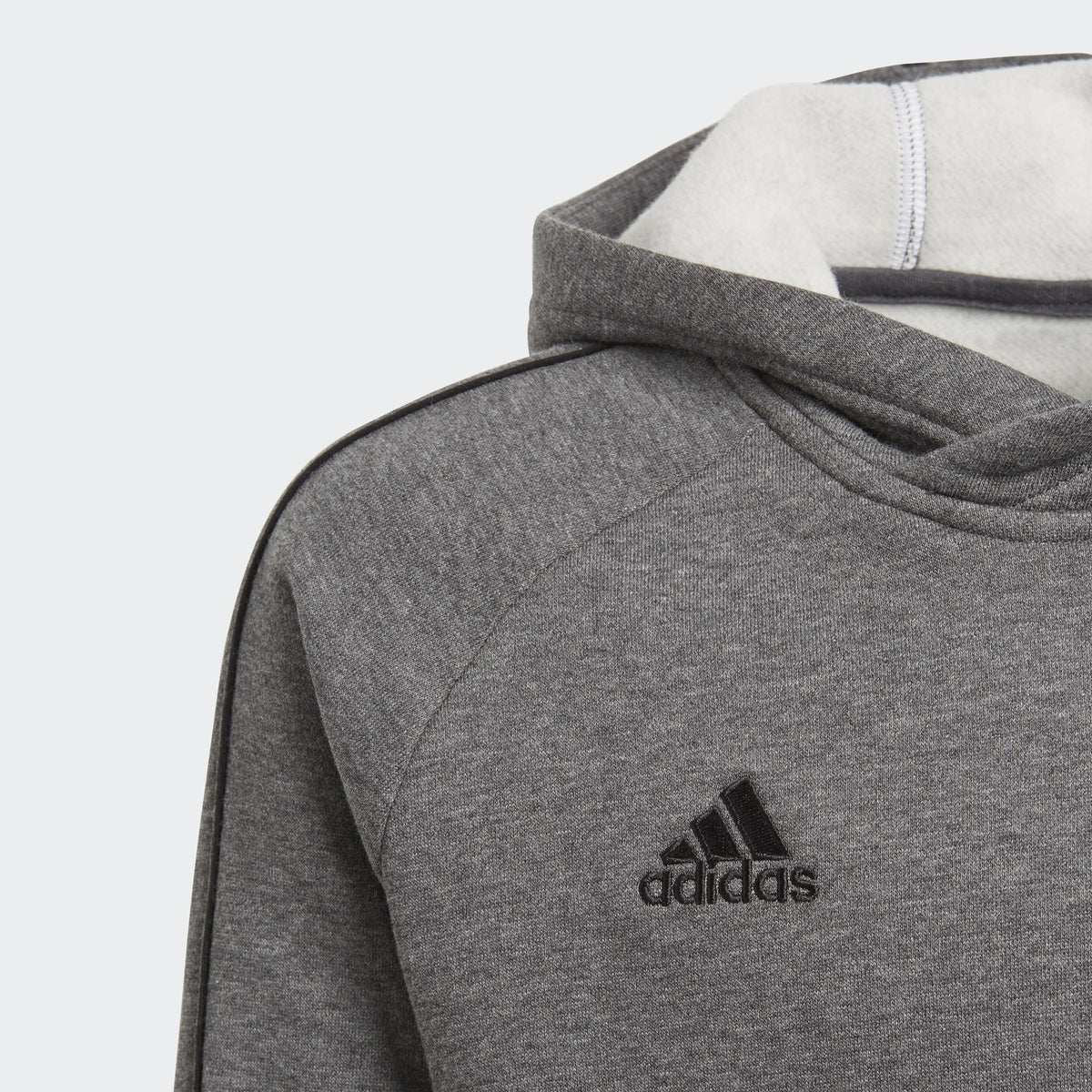 Kid's Core 18 Hoodie - Dark Grey Heather/Black