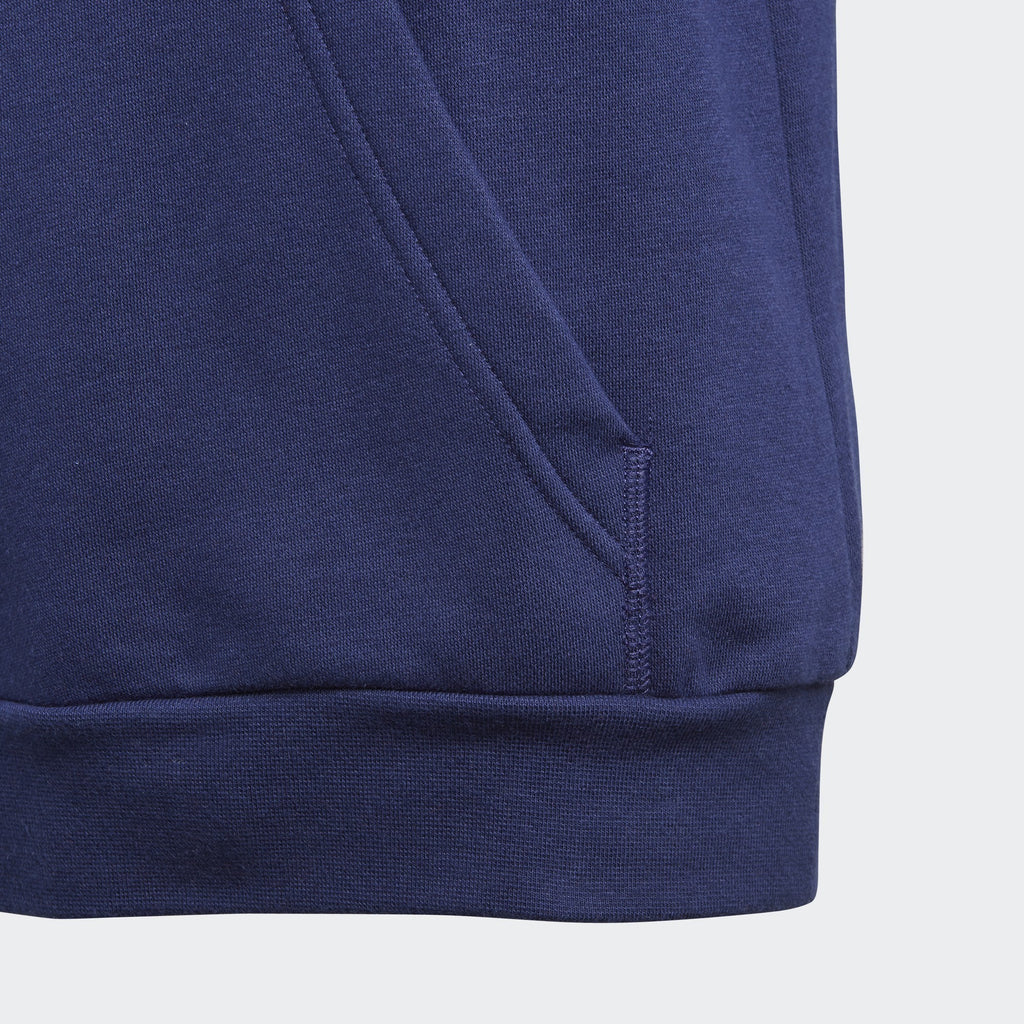Kid's Core 18 Hoodie - Dark Blue/White