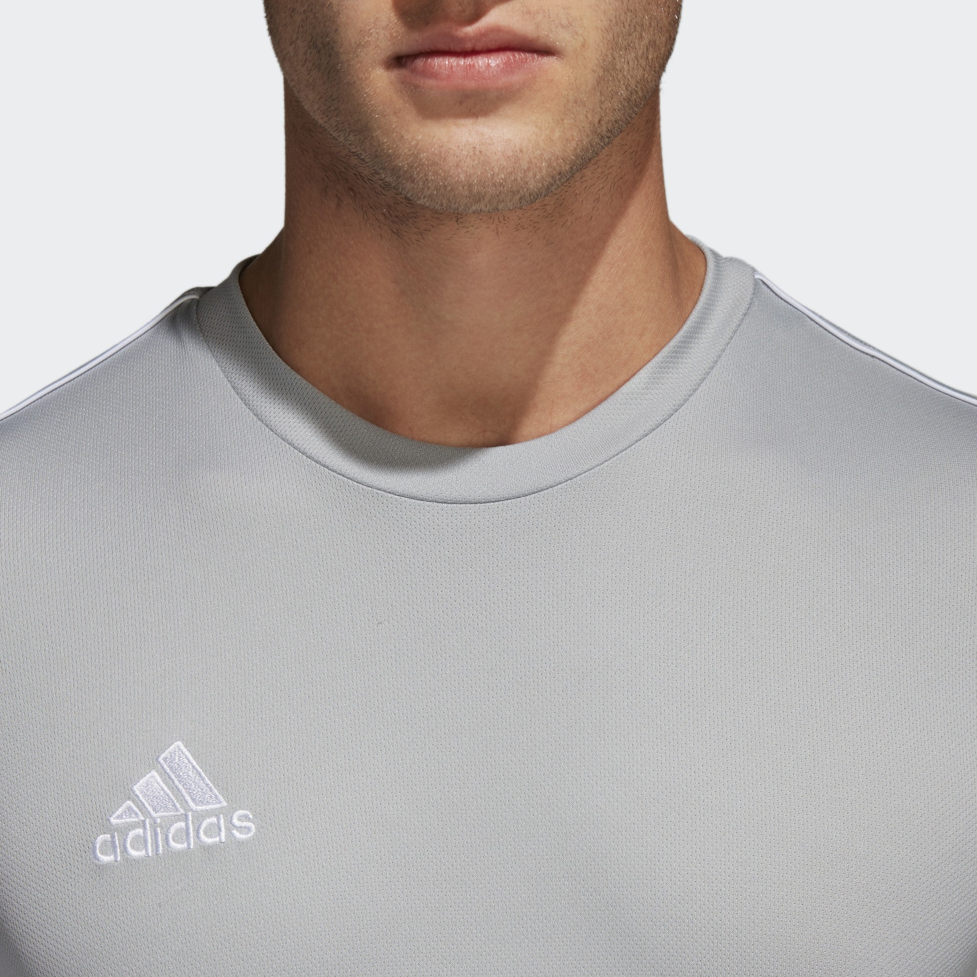 adidas Core 18 Men's Training Jersey Stone/White - CV3462-ADIDAS by Adidas | Available at Niky's Sports
