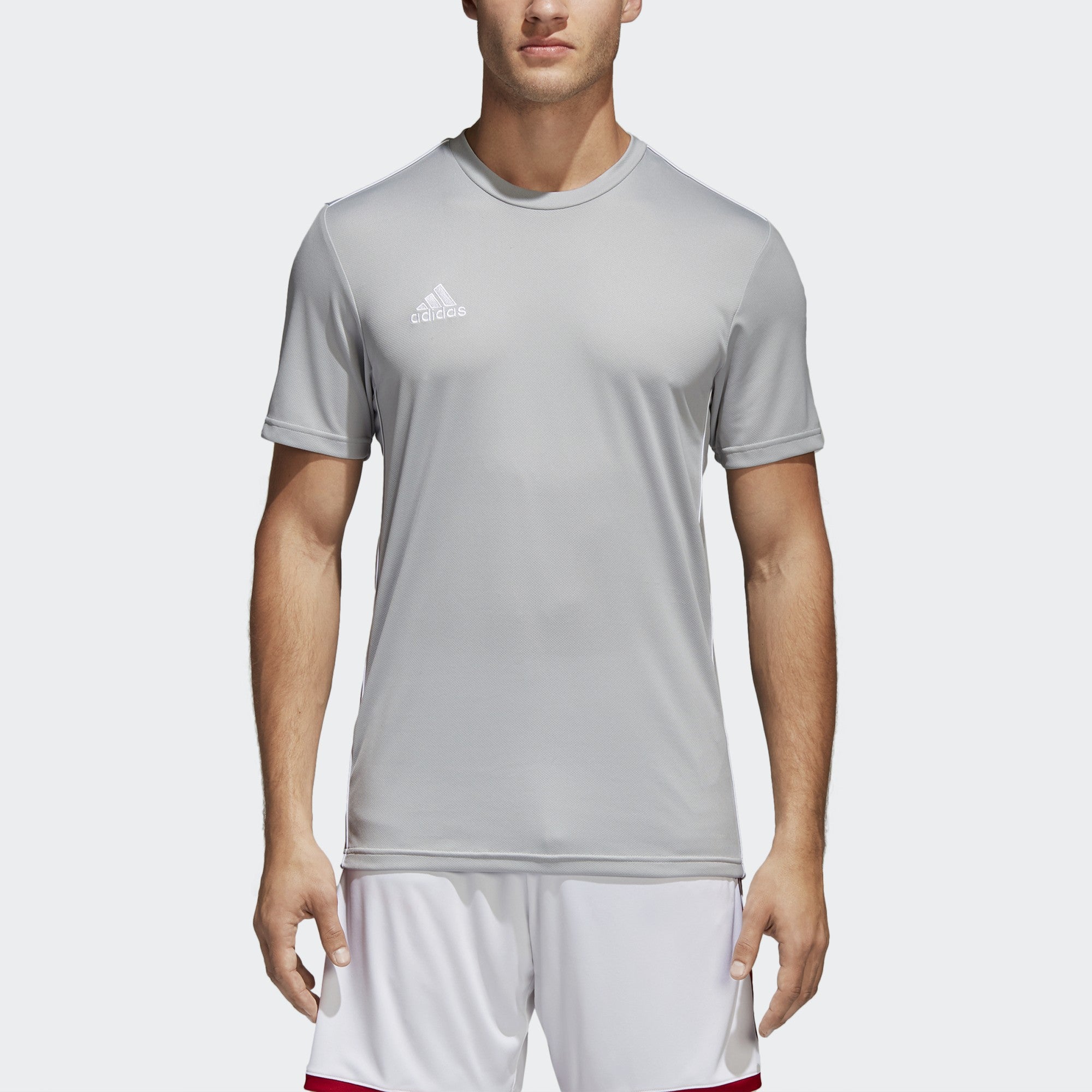 adidas Core 18 Men's Training Jersey Stone/White - CV3462-ADIDAS by Adidas | Available at Niky's Sports