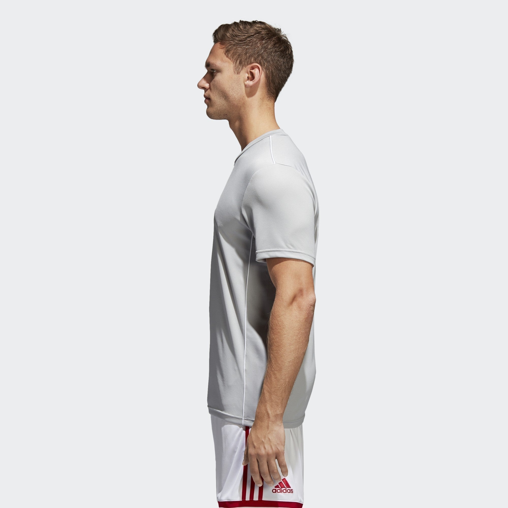 adidas Core 18 Men's Training Jersey Stone/White - CV3462-ADIDAS by Adidas | Available at Niky's Sports