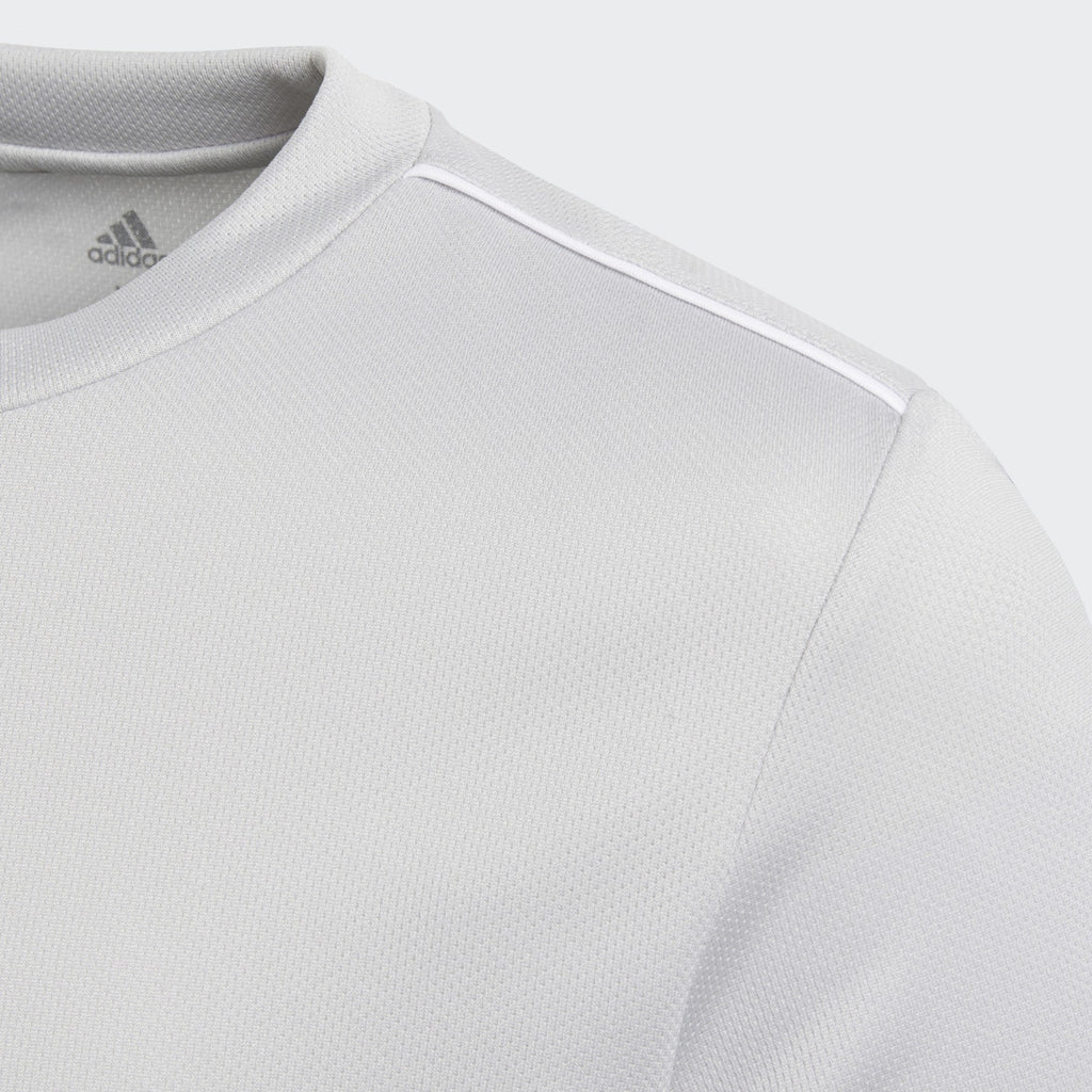 Kid's Core18 Training Jersey - Stone/White - CV3499-ADIDAS by Adidas | Available at Niky's Sports