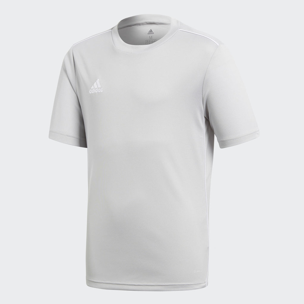 Kid's Core18 Training Jersey - Stone/White - CV3499-ADIDAS by Adidas | Available at Niky's Sports