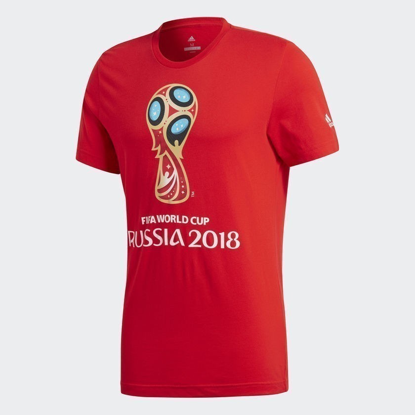 Fifa World Cup Emblem T-Shirt - Red - CV6336-ADIDAS by Adidas | Available at Niky's Sports