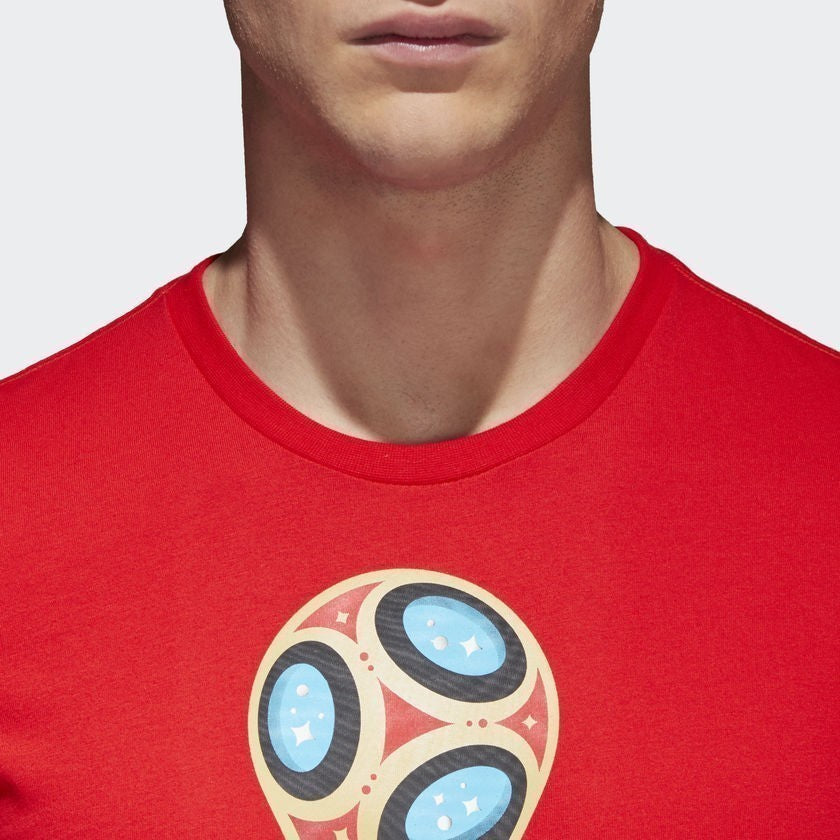 Fifa World Cup Emblem T-Shirt - Red - CV6336-ADIDAS by Adidas | Available at Niky's Sports