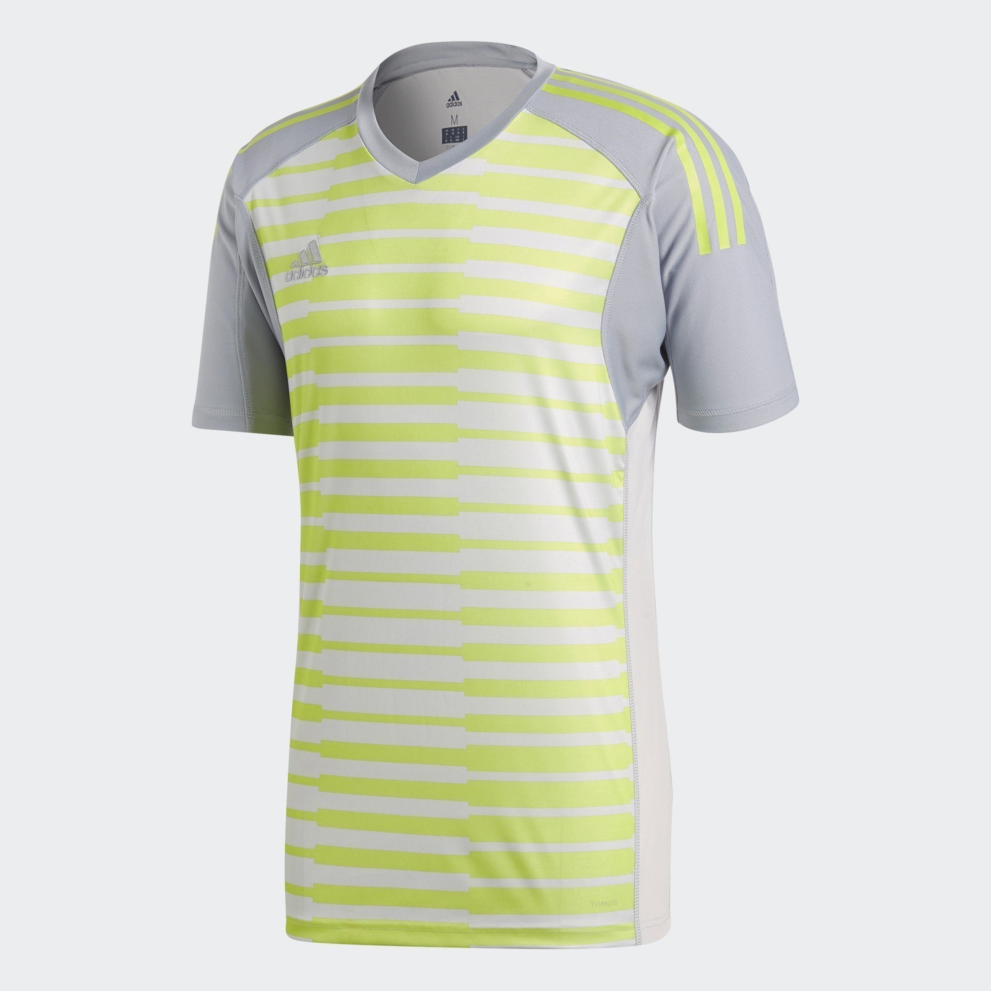 Men's AdiPro 18 Goalkeeper Jersey - Grey/Solar Yellow